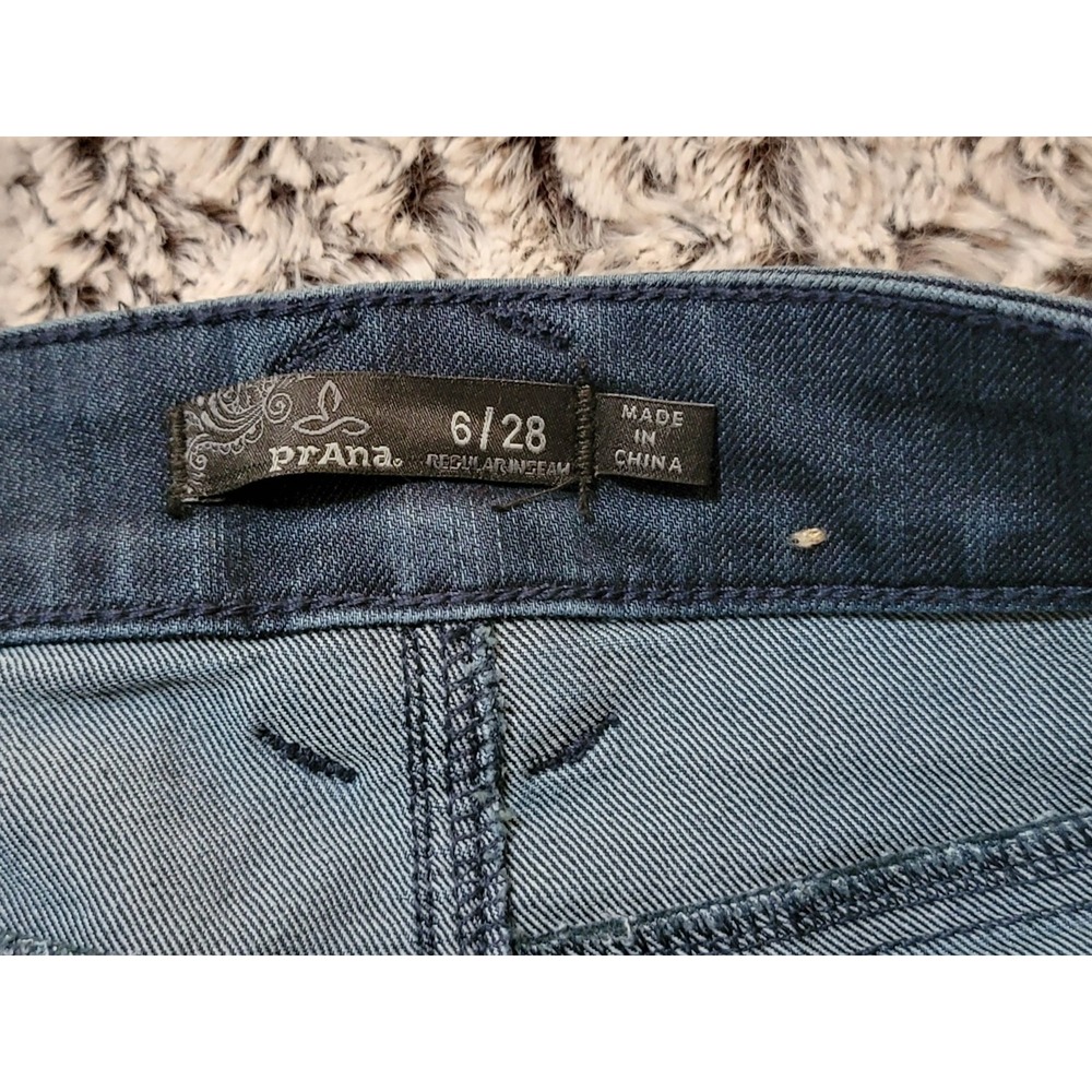 prAna Women's Size 6 28 Dark Wash‎ Denim Skinny Jeans Regular Inseam - Picture 7 of 7